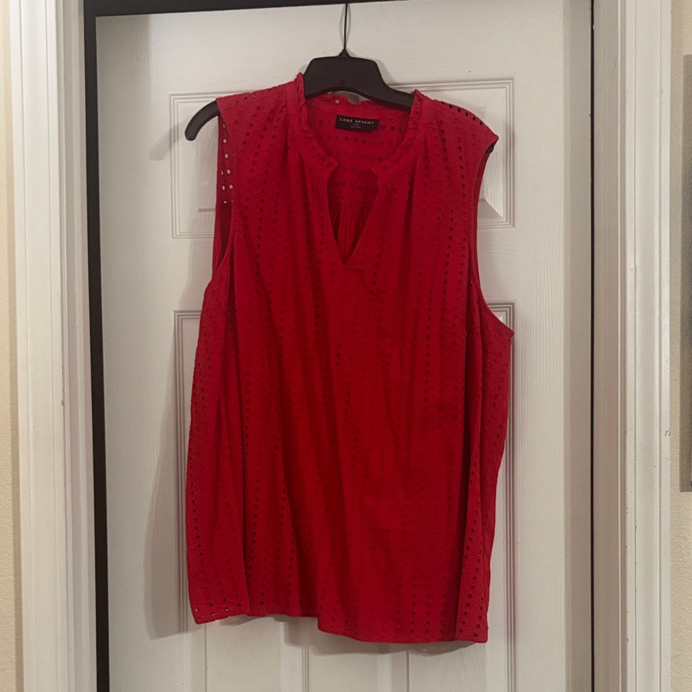 Red Sleeveless Top